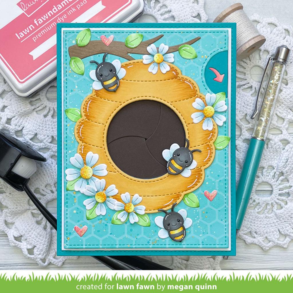 Lawn Fawn - Lawn Cuts - Magic Iris Beehive Add-On-ScrapbookPal