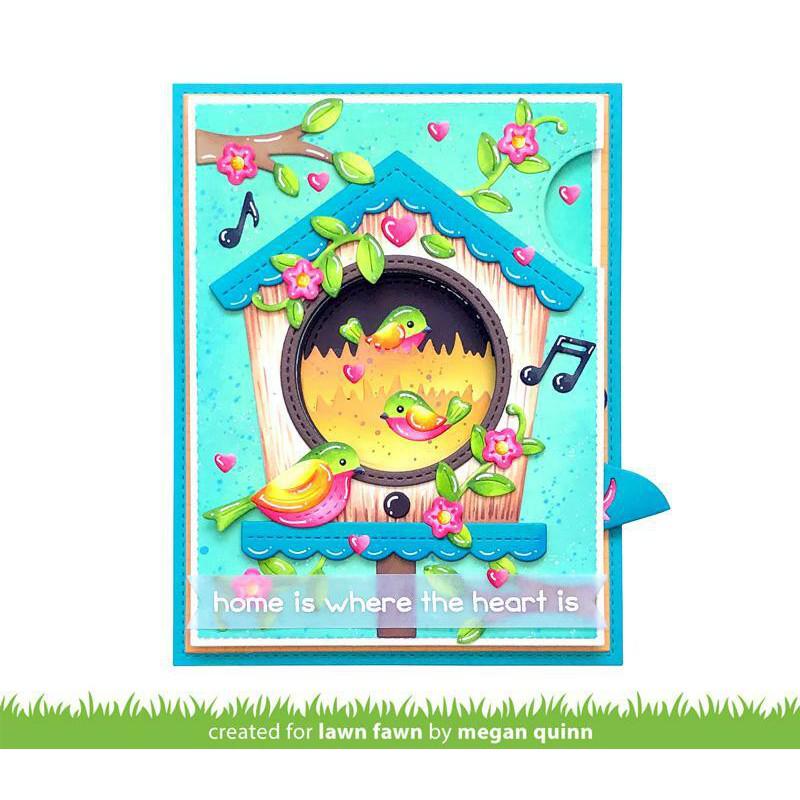 Lawn Fawn - Lawn Cuts - Magic Iris Birdhouse Add-On-ScrapbookPal