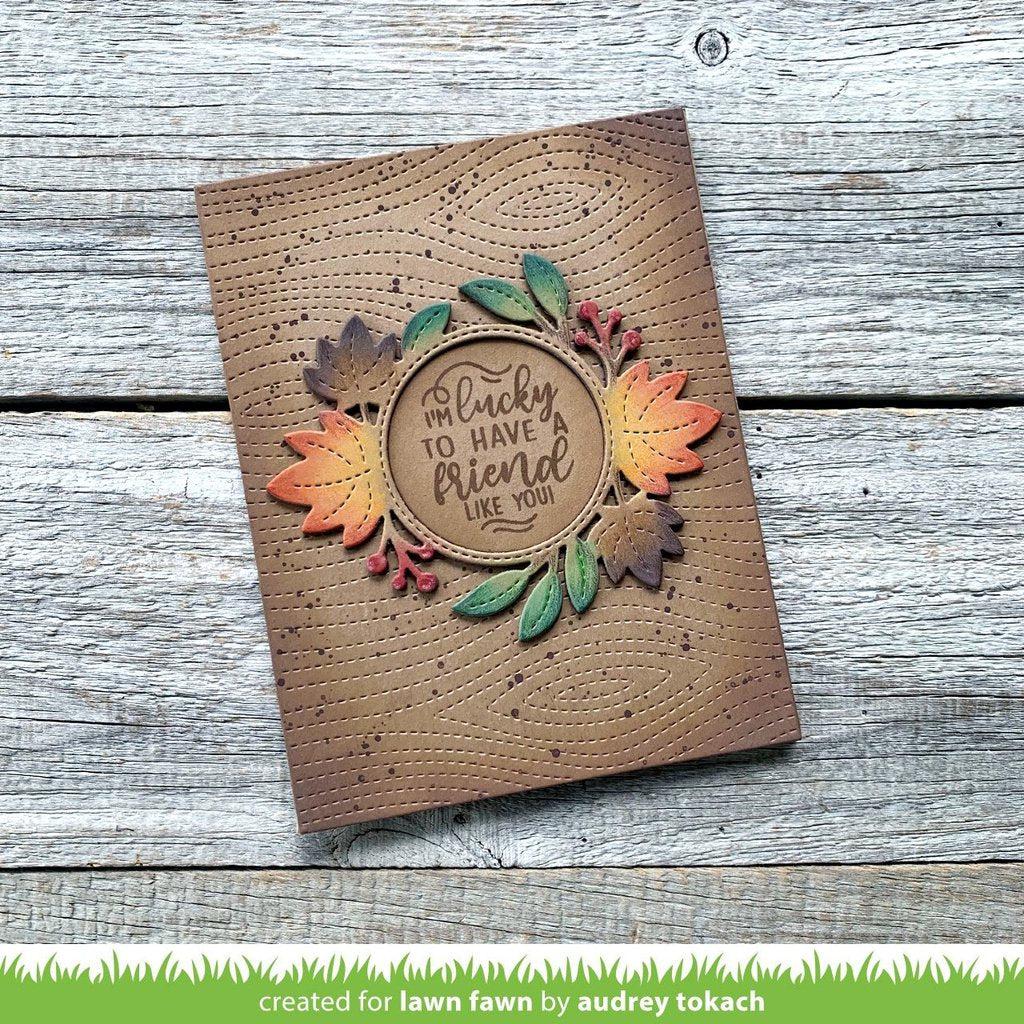 Lawn Fawn - Lawn Cuts - Magic Iris Fall Leaves Add-On-ScrapbookPal