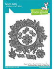 Lawn Fawn - Lawn Cuts - Magic Iris Floral Wreath Add-On-ScrapbookPal