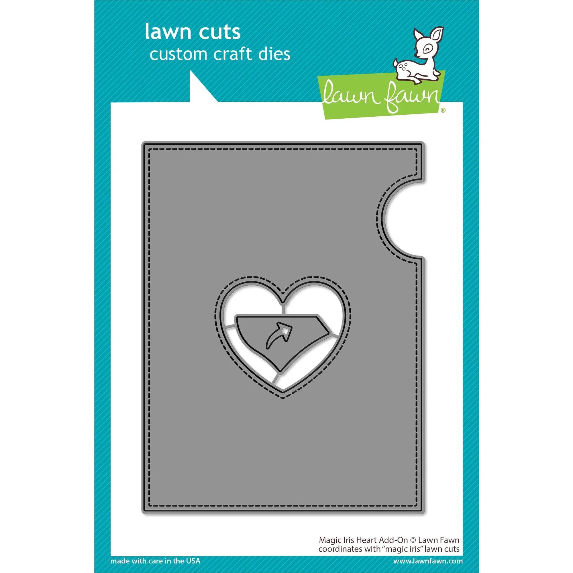 Lawn Fawn - Lawn Cuts - Magic Iris Heart Add-On-ScrapbookPal