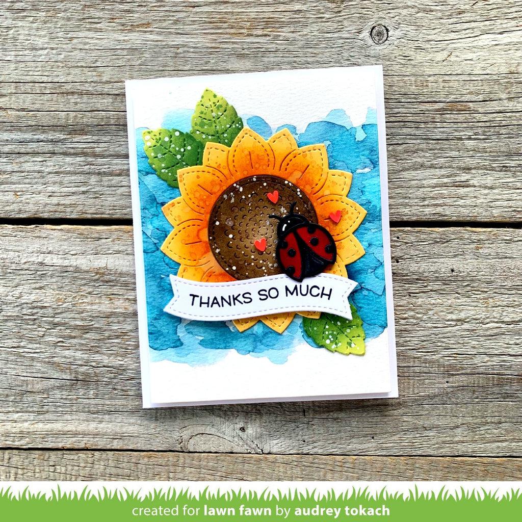 Lawn Fawn - Lawn Cuts - Magic Iris Sunflower Add-On-ScrapbookPal