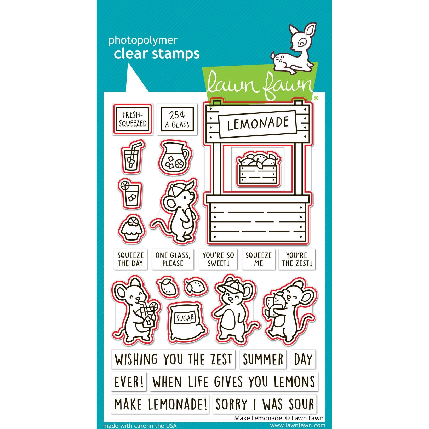 Lawn Fawn - Lawn Cuts - Make Lemonade!-ScrapbookPal