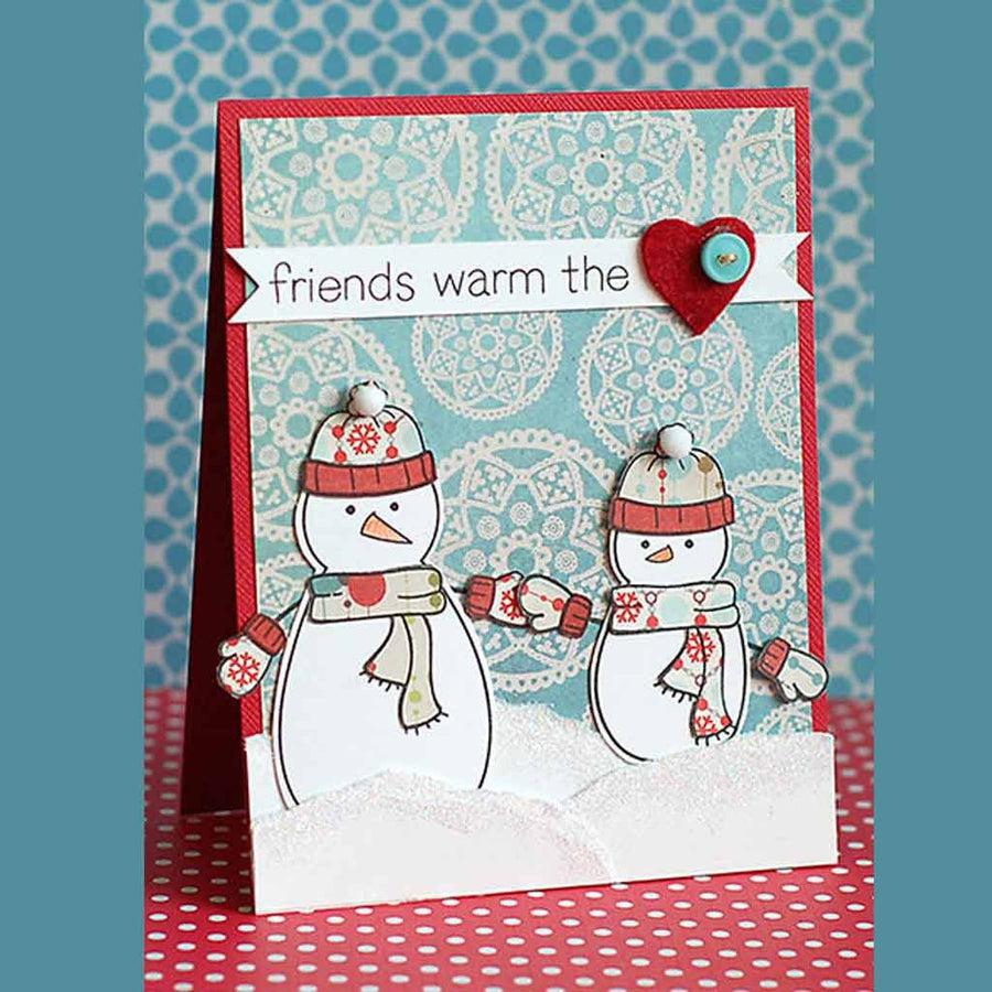 Lawn Fawn - Lawn Cuts - Making Frosty Friends-ScrapbookPal