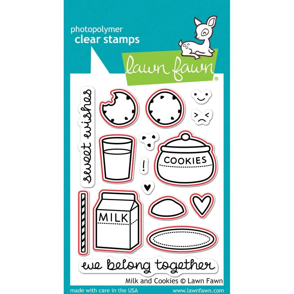 Lawn Fawn - Lawn Cuts - Milk And Cookies-ScrapbookPal