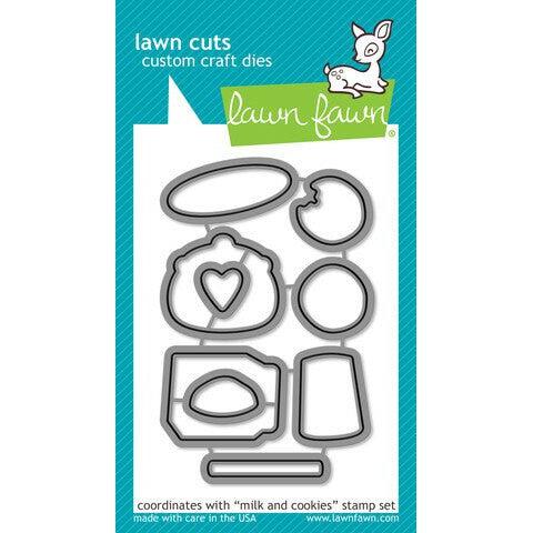 Lawn Fawn - Lawn Cuts - Milk And Cookies-ScrapbookPal