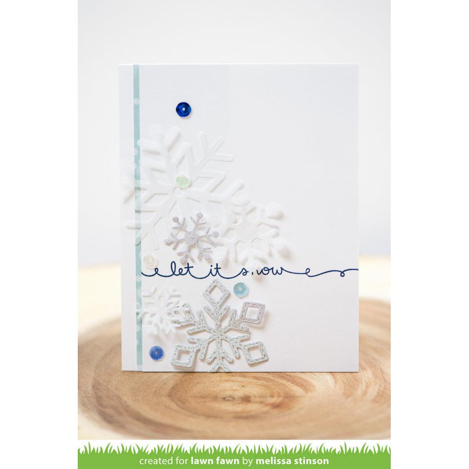 Lawn Fawn - Lawn Cuts - Mini Snowflakes-ScrapbookPal
