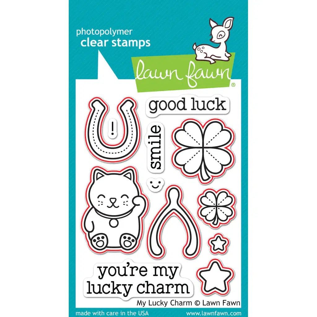 Lawn Fawn Lawn Cuts Custom Craft Die LF843 – My Lucky Charm, Für Scrapbooking & Karten