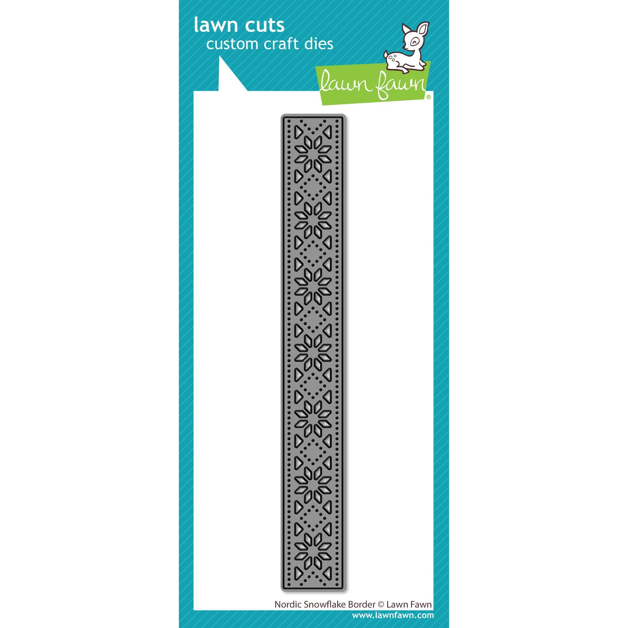 Lawn Fawn - Lawn Cuts - Nordic Snowflake Border-ScrapbookPal