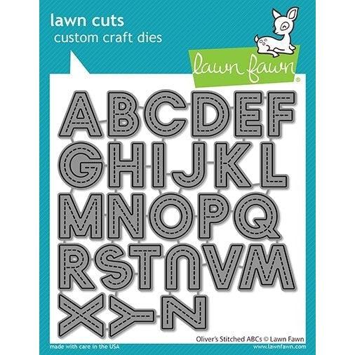 Lawn Fawn - Lawn Cuts - Oliver&#39;s Stitched ABCs-ScrapbookPal