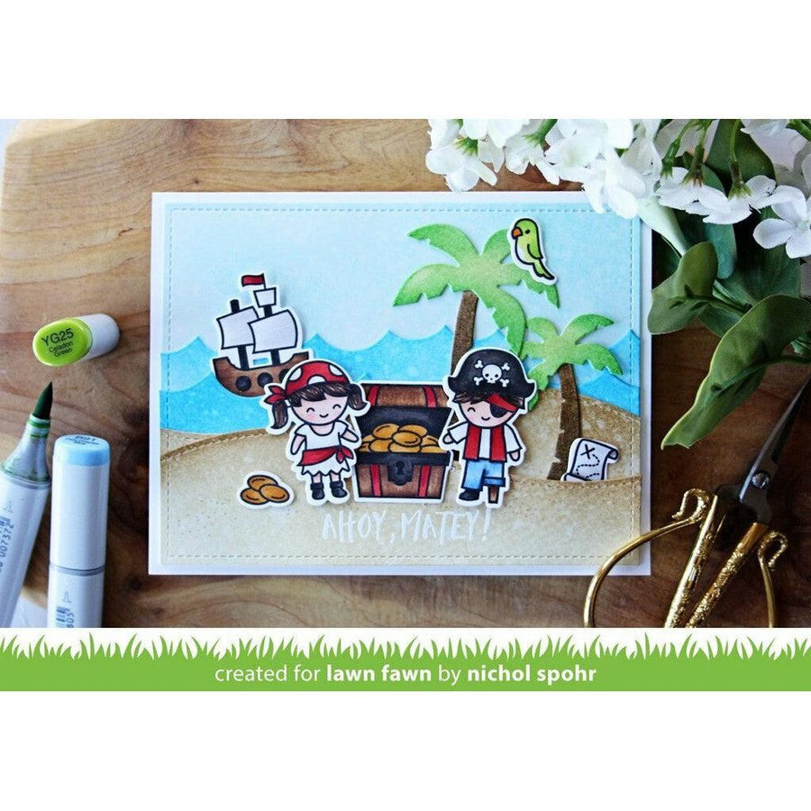 Lawn Fawn - Lawn Cuts - Outside In Stitched Rectangle Stackables-ScrapbookPal