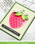 Lawn Fawn - Lawn Cuts - Outside In Stitched Strawberry-ScrapbookPal