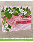 Lawn Fawn - Lawn Cuts - Outside In Stitched Strawberry-ScrapbookPal