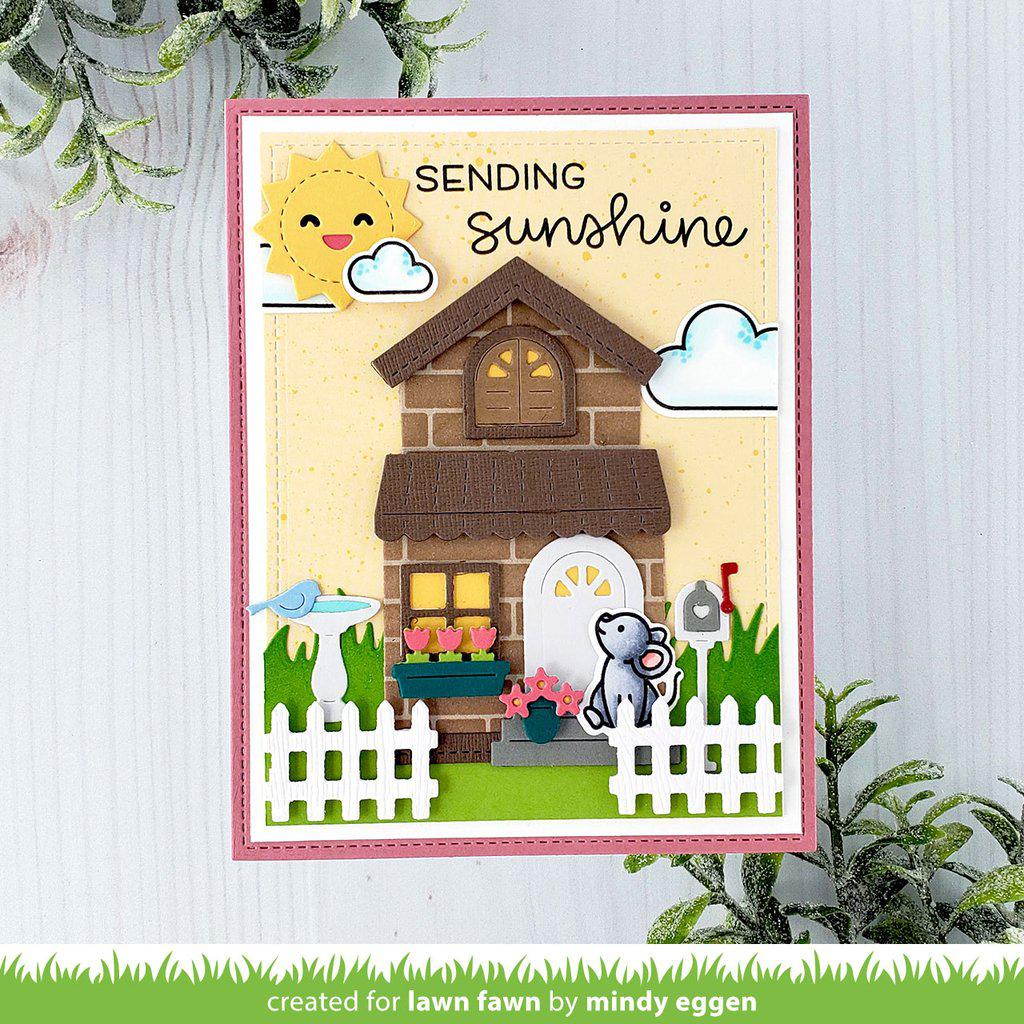 Lawn Fawn - Lawn Cuts - Outside In Stitched Sun-ScrapbookPal