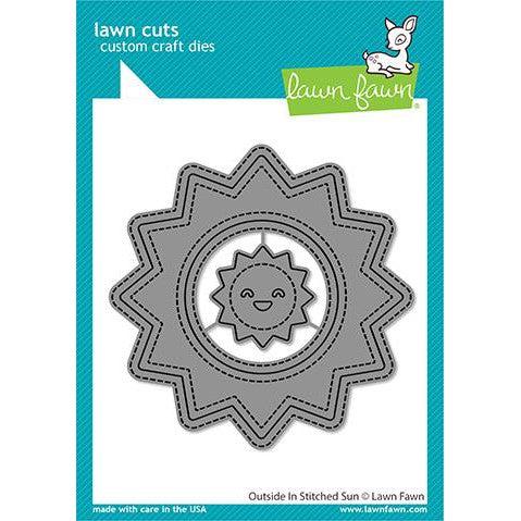 Lawn Fawn - Lawn Cuts - Outside In Stitched Sun-ScrapbookPal