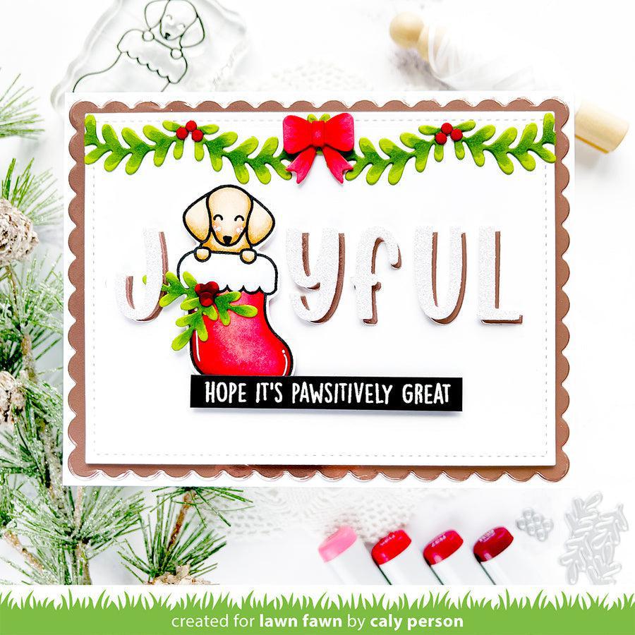 Lawn Fawn - Lawn Cuts - Pawsitive Christmas-ScrapbookPal