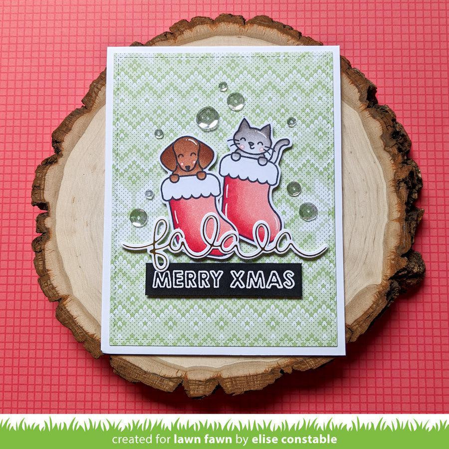 Lawn Fawn - Lawn Cuts - Pawsitive Christmas-ScrapbookPal