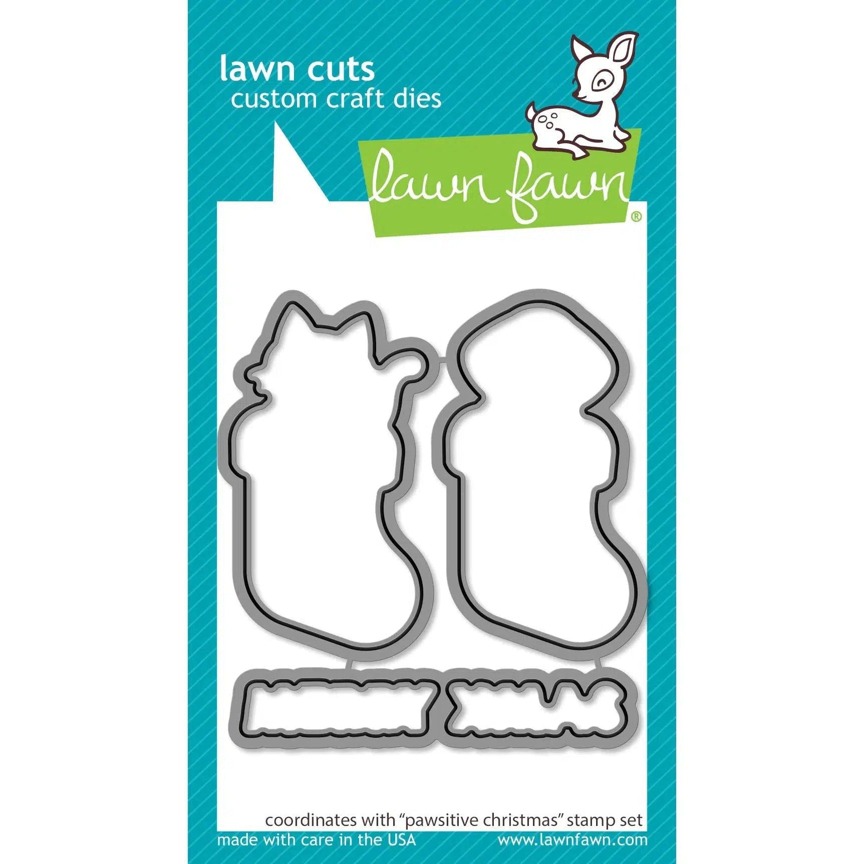 Lawn Fawn - Lawn Cuts - Pawsitive Christmas-ScrapbookPal