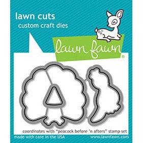 Lawn Fawn - Lawn Cuts - Peacock Before &#39;n Afters-ScrapbookPal