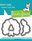 Lawn Fawn - Lawn Cuts - Peacock Before 'n Afters-ScrapbookPal