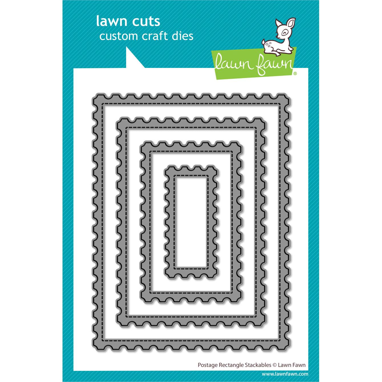 Lawn Fawn - Lawn Cuts - Postage Rectangle Stackables-ScrapbookPal