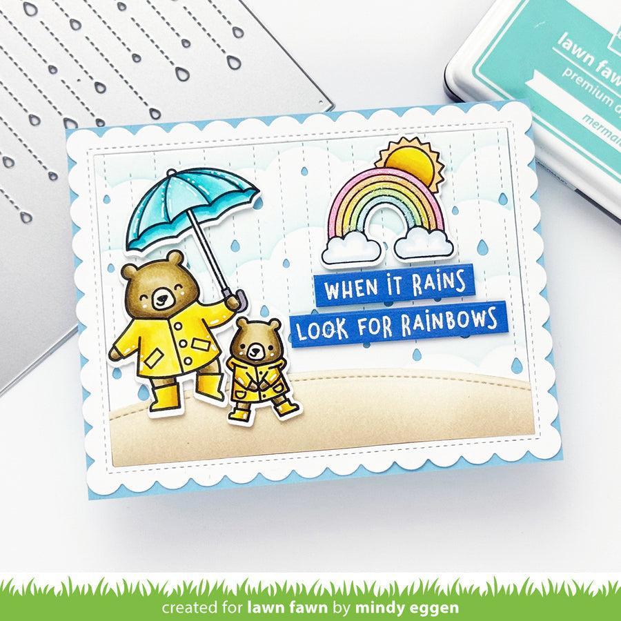 Lawn Fawn - Lawn Cuts - Rainy Day Backdrop: Landscape-ScrapbookPal
