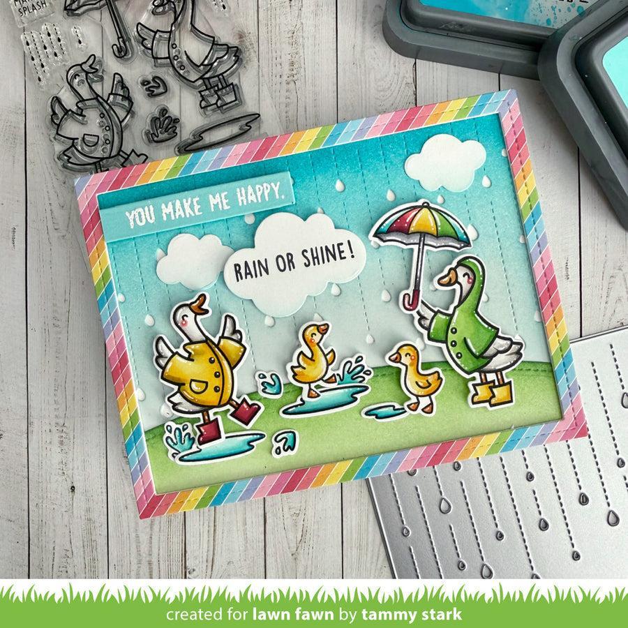 Lawn Fawn - Lawn Cuts - Rainy Day Backdrop: Landscape-ScrapbookPal