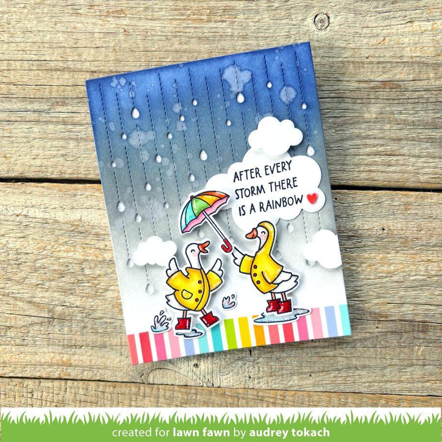Lawn Fawn - Lawn Cuts - Rainy Day Backdrop: Portrait-ScrapbookPal