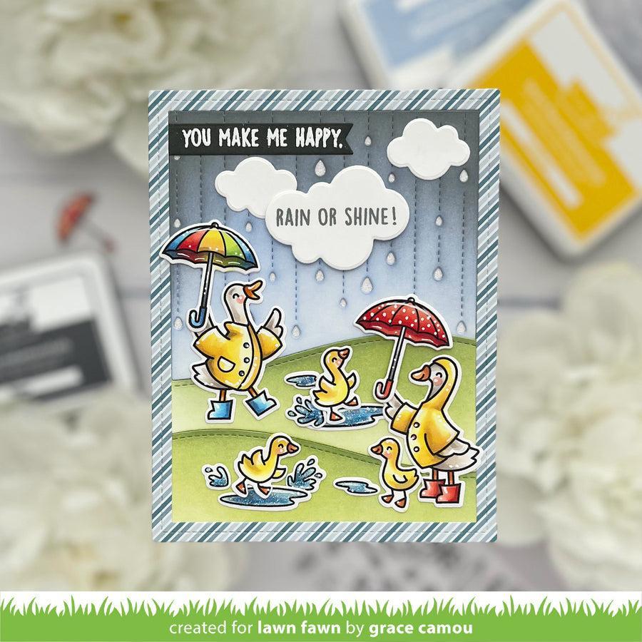 Lawn Fawn - Lawn Cuts - Rainy Day Backdrop: Portrait-ScrapbookPal