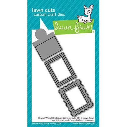 Lawn Fawn - Lawn Cuts - Reveal Wheel Rectrangle Window Add-On-ScrapbookPal