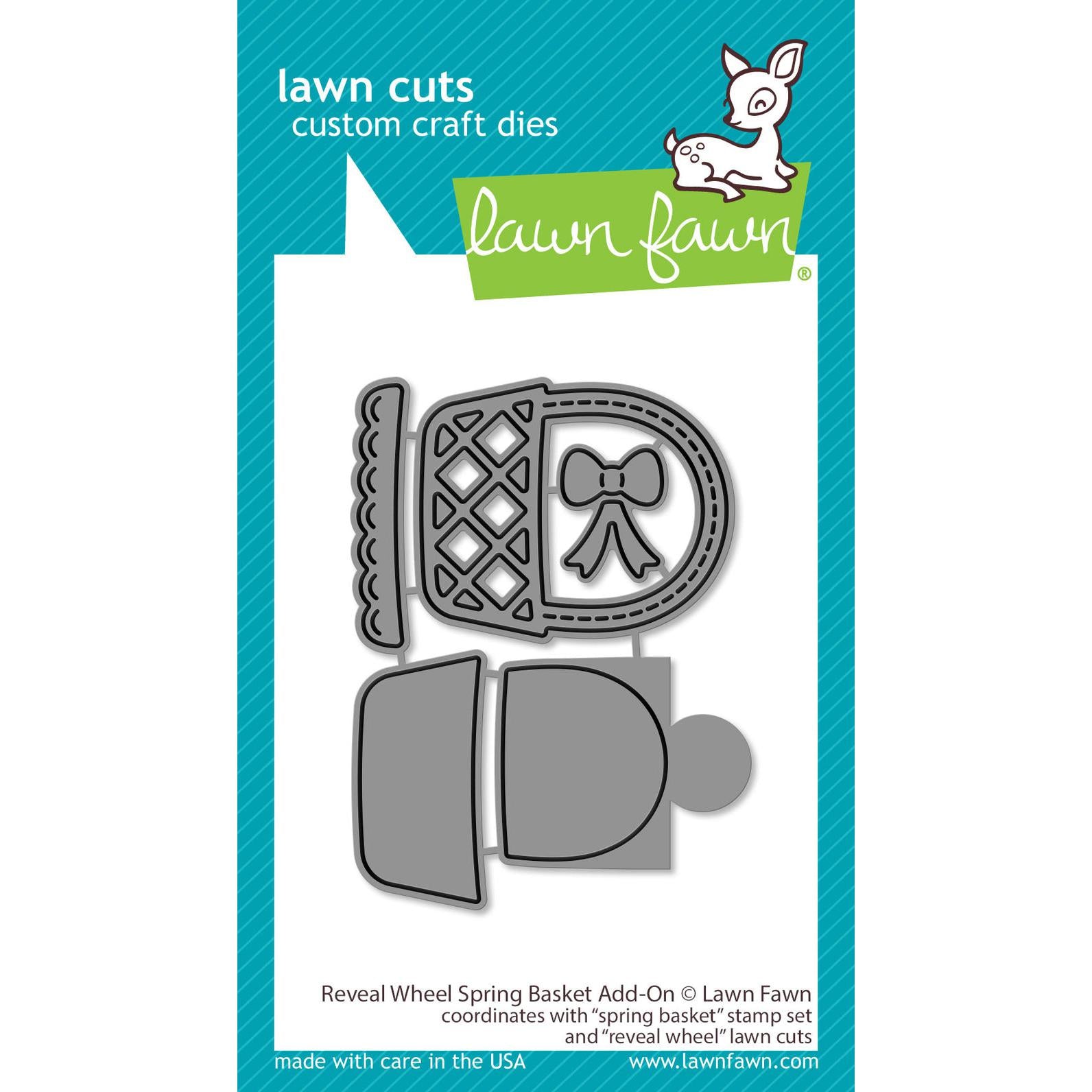 Lawn Fawn - Lawn Cuts - Reveal Wheel Spring Basket Add-On-ScrapbookPal