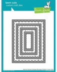 Lawn Fawn - Lawn Cuts - Reverse Stitched Scalloped Rectangle Windows-ScrapbookPal