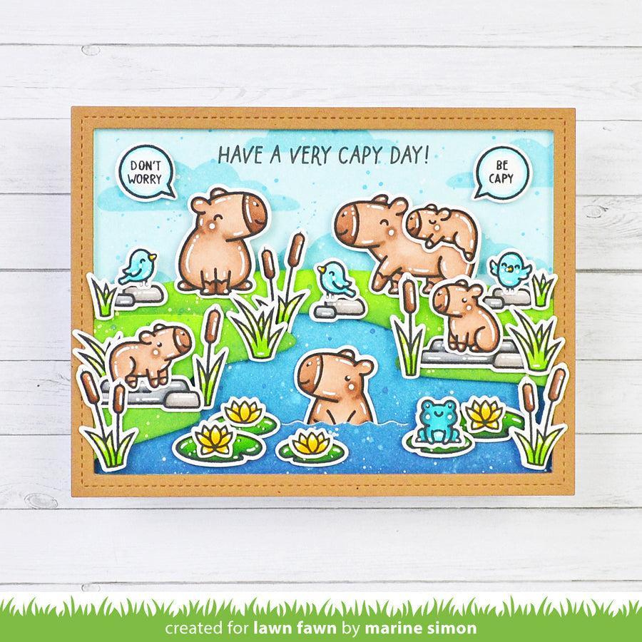 Lawn Fawn - Lawn Cuts - Riverside Backdrop: Landscape-ScrapbookPal