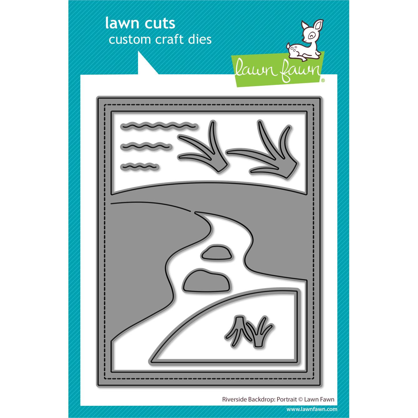 Lawn Fawn - Lawn Cuts - Riverside Backdrop: Portrait-ScrapbookPal