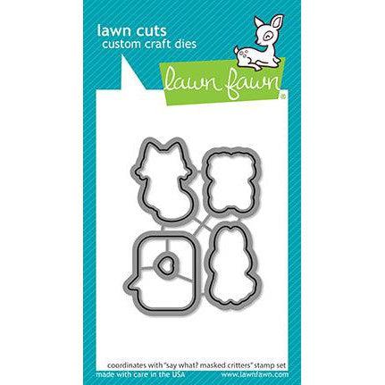 Lawn Fawn - Lawn Cuts - Say What? Masked Critters-ScrapbookPal