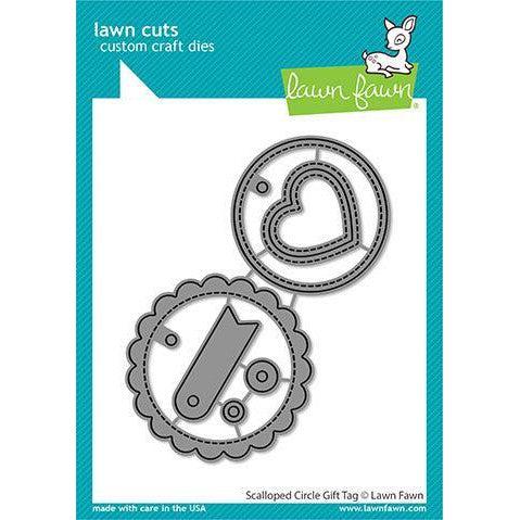 Lawn Fawn - Lawn Cuts - Scalloped Circle Gift Tag-ScrapbookPal