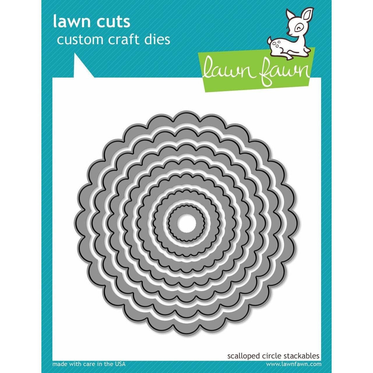 Lawn Fawn - Lawn Cuts - Scalloped Circle Stackables-ScrapbookPal