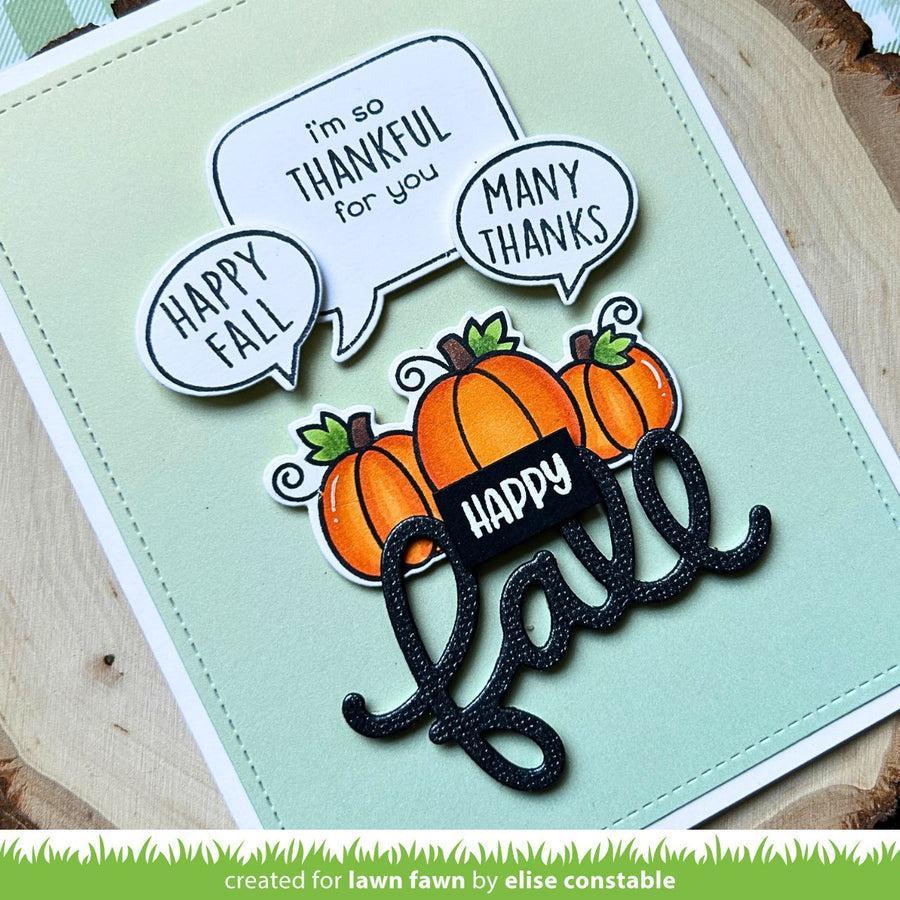 Lawn Fawn - Lawn Cuts - Scripty Fall-ScrapbookPal