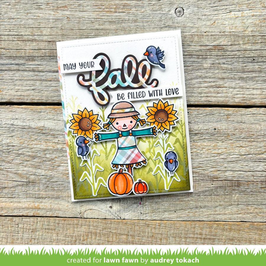Lawn Fawn - Lawn Cuts - Scripty Fall Outline Add-on-ScrapbookPal