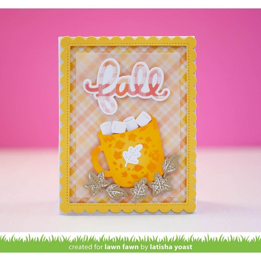 Lawn Fawn - Lawn Cuts - Scripty Fall Outline Add-on-ScrapbookPal