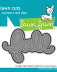 Lawn Fawn - Lawn Cuts - Scripty Fall Outline Add-on-ScrapbookPal