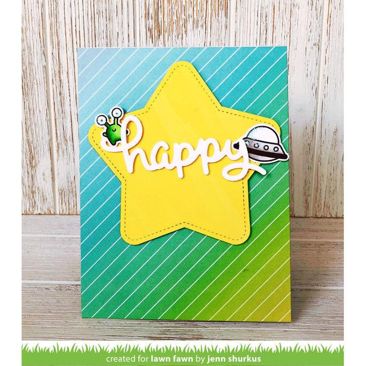 Lawn Fawn - Lawn Cuts - Scripty Happy-ScrapbookPal