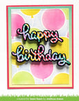 Lawn Fawn - Lawn Cuts - Scripty Birthday Outline Add-On-ScrapbookPal