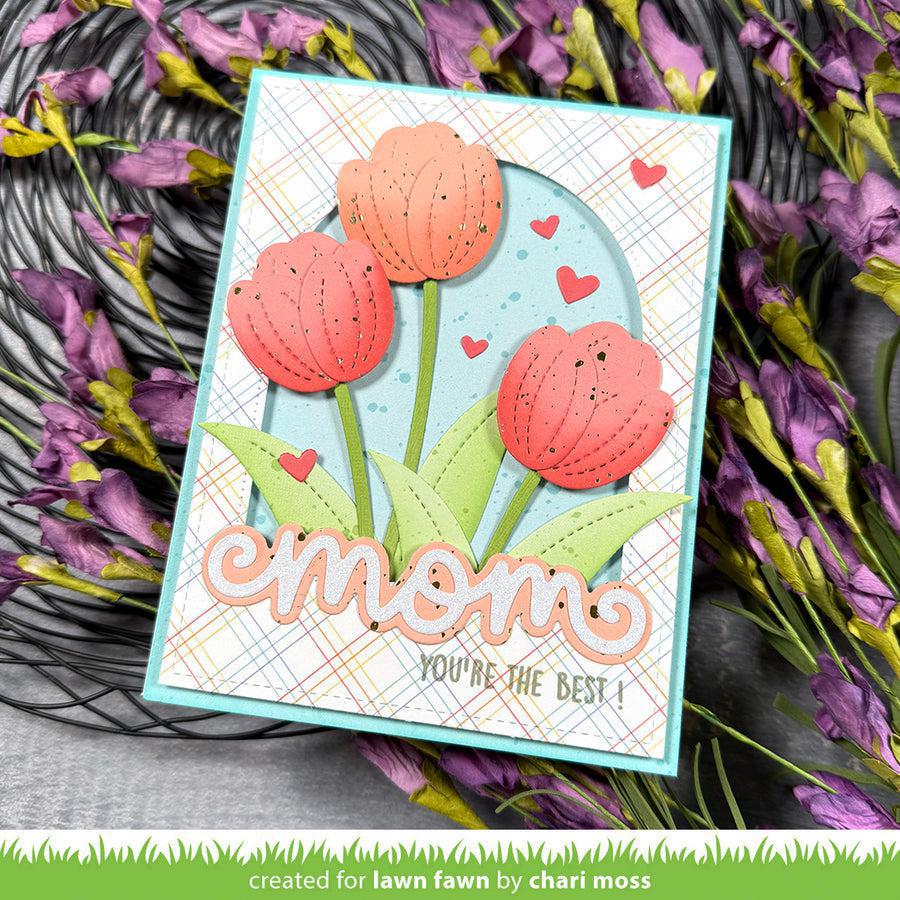 Lawn Fawn - Lawn Cuts - Scripty Mom Outline Add-On-ScrapbookPal