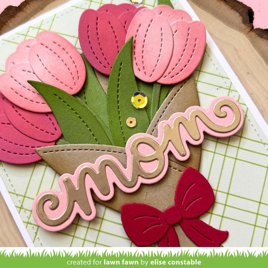 Lawn Fawn - Lawn Cuts - Scripty Mom Outline Add-On-ScrapbookPal