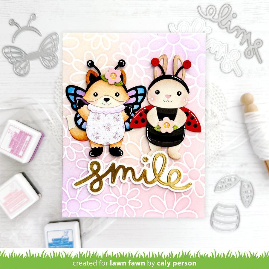 Lawn Fawn - Lawn Cuts - Scripty Smile Outline Add-On-ScrapbookPal