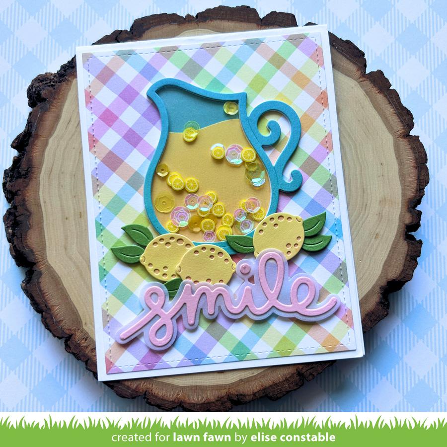 Lawn Fawn - Lawn Cuts - Scripty Smile Outline Add-On-ScrapbookPal