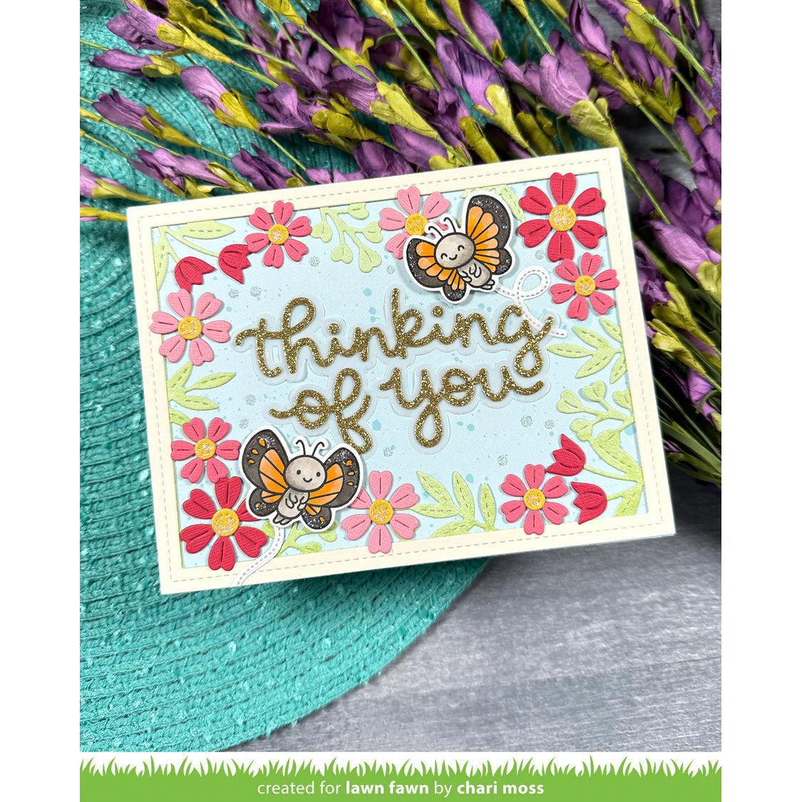 Lawn Fawn - Lawn Cuts - Scripty Thinking of You-ScrapbookPal