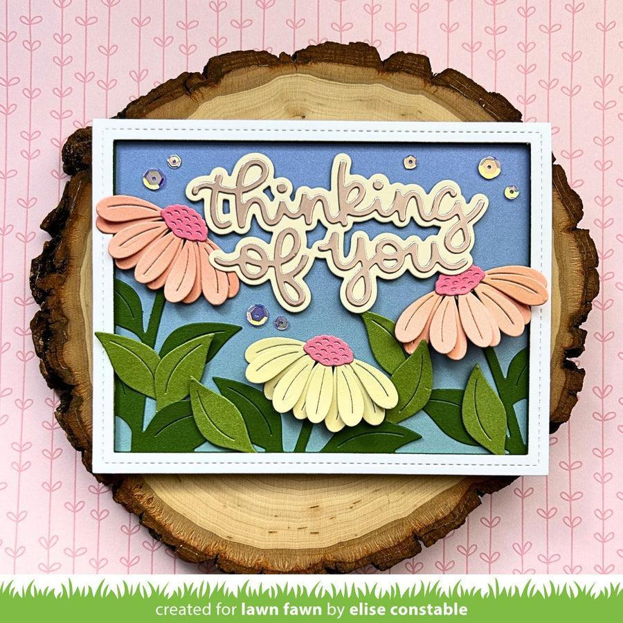 Lawn Fawn - Lawn Cuts - Scripty Thinking of You Outline Add-On-ScrapbookPal