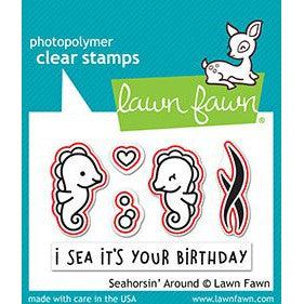 Lawn Fawn - Lawn Cuts - Seahorsin&#39; Around-ScrapbookPal